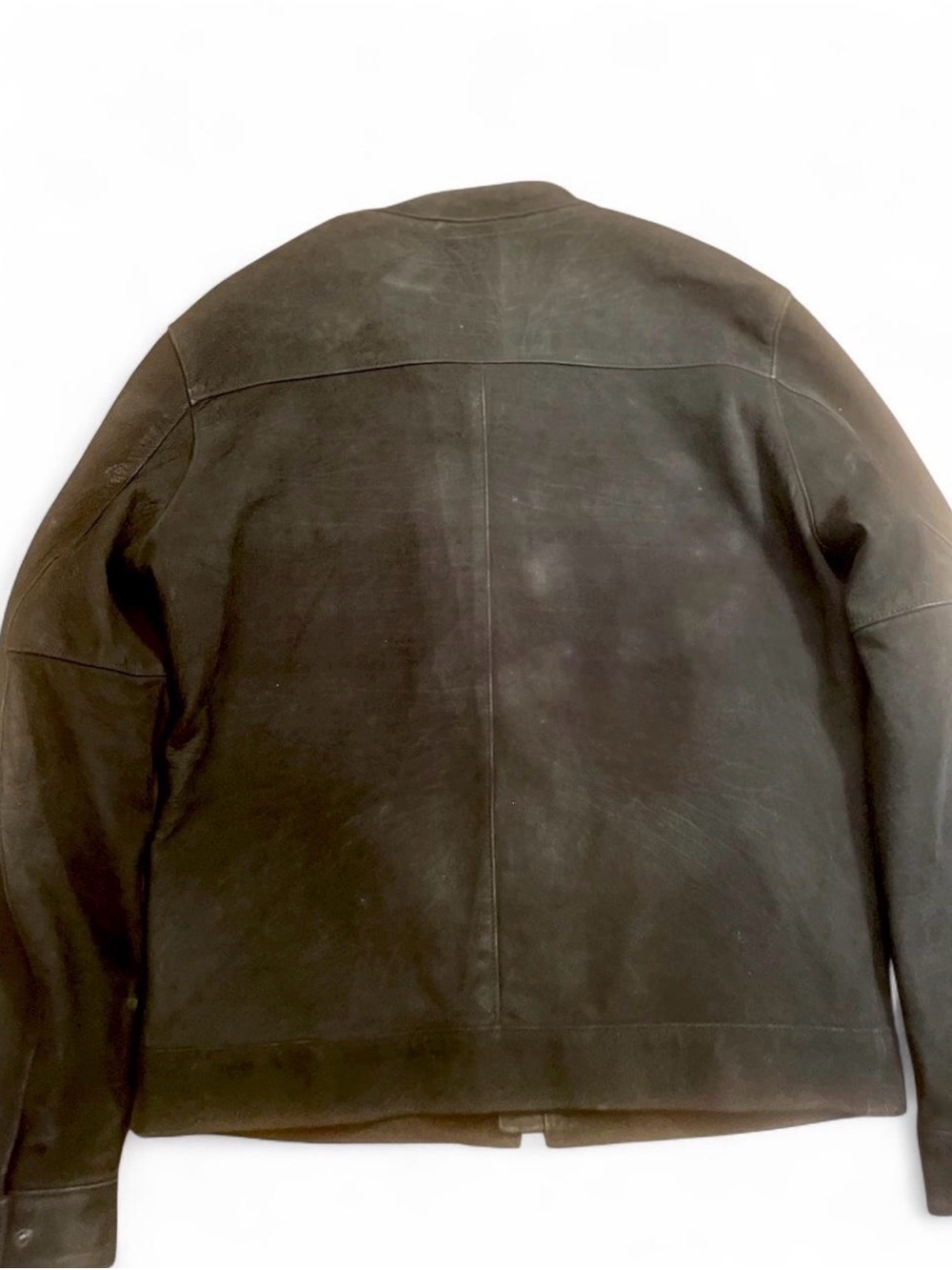 Thursday Boot Co. Black Matte Leather Racer Jacket Medium 🖤 - Picture 7 of 8